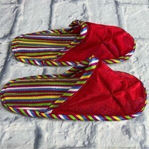New Children's satin slippers size 11/12 little boys or girls